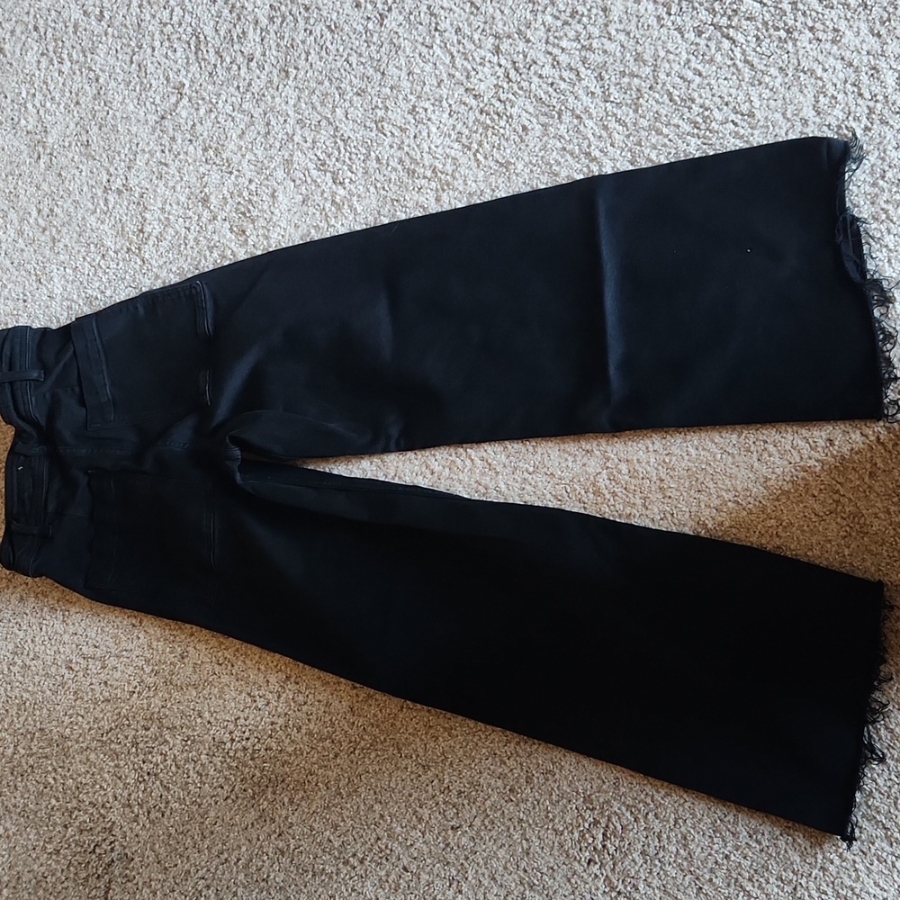 Never Worn Zara Womens High-Rise Black Marine Pants, Size 2 - Picture 2 of 2